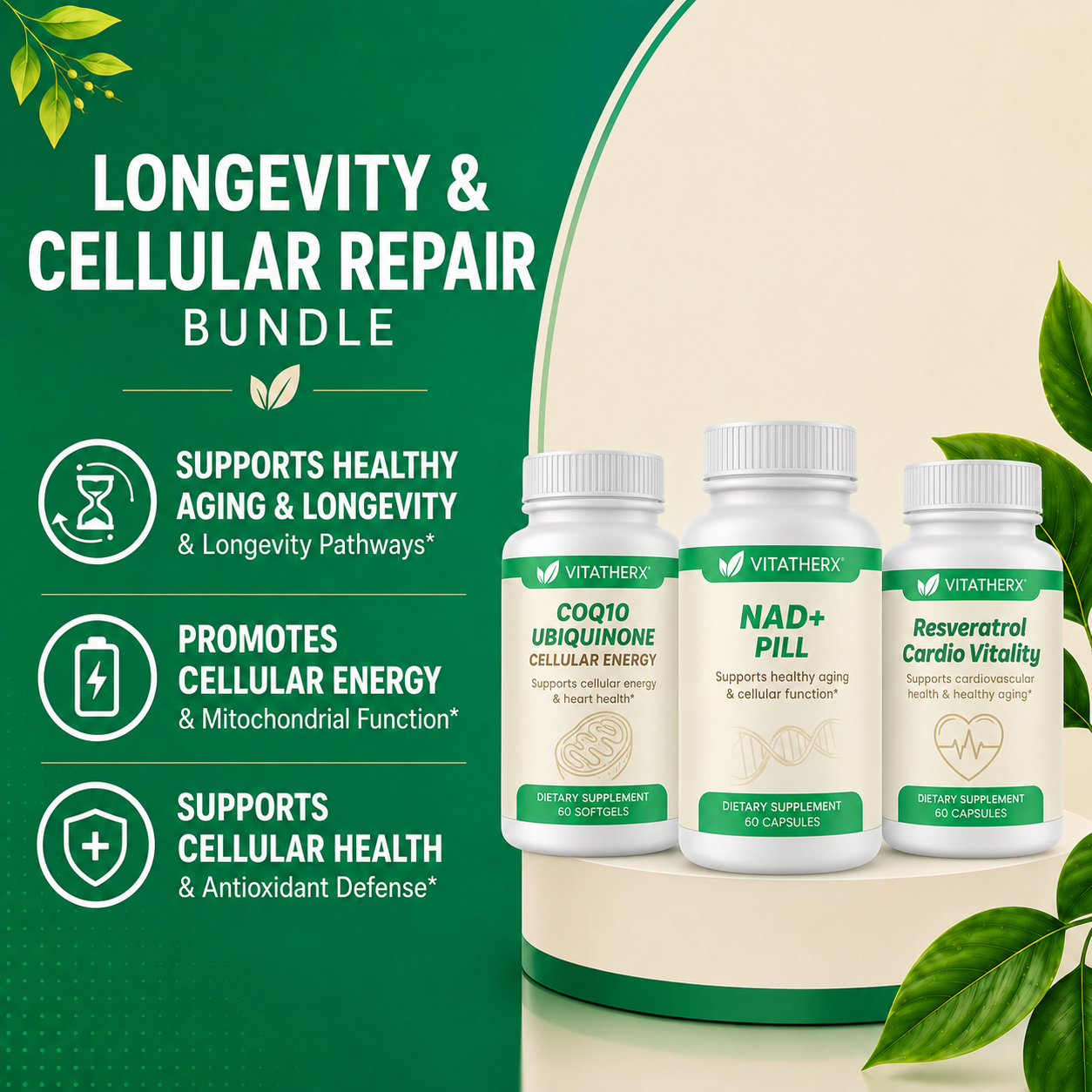 Longevity & Cellular Repair Bundle