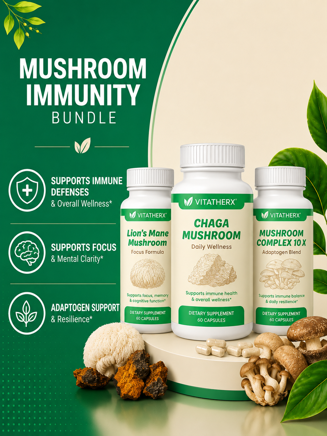 Mushroom Immunity Bundle